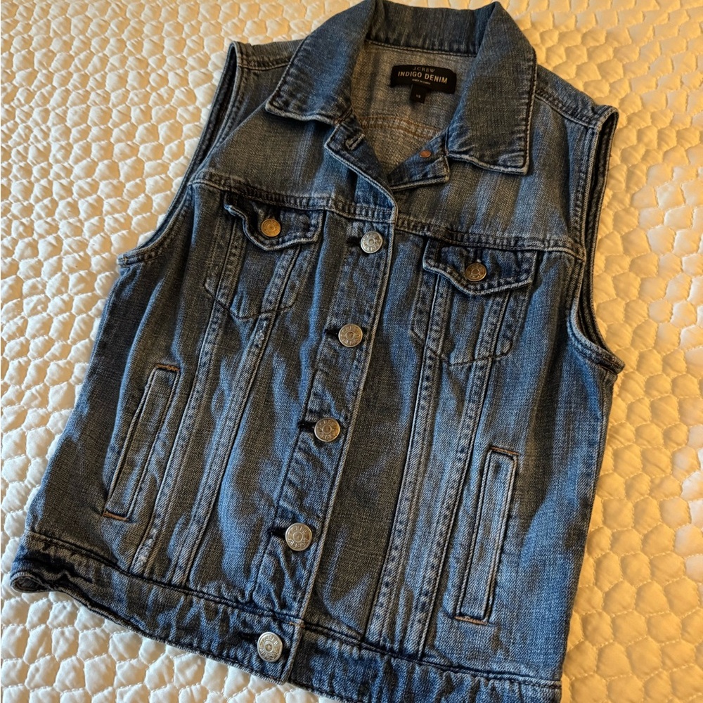 J. Crew Indigo Denim Vest